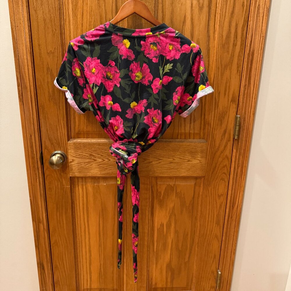 Alice And Olivia Jasper Roll Sleeve Tee In Califo… - image 3